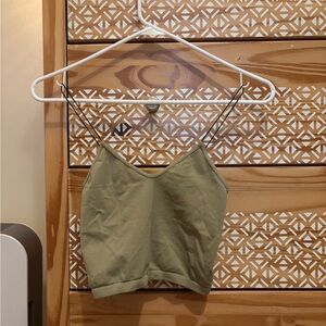 Nikibiki Olive Green Women's Crop top